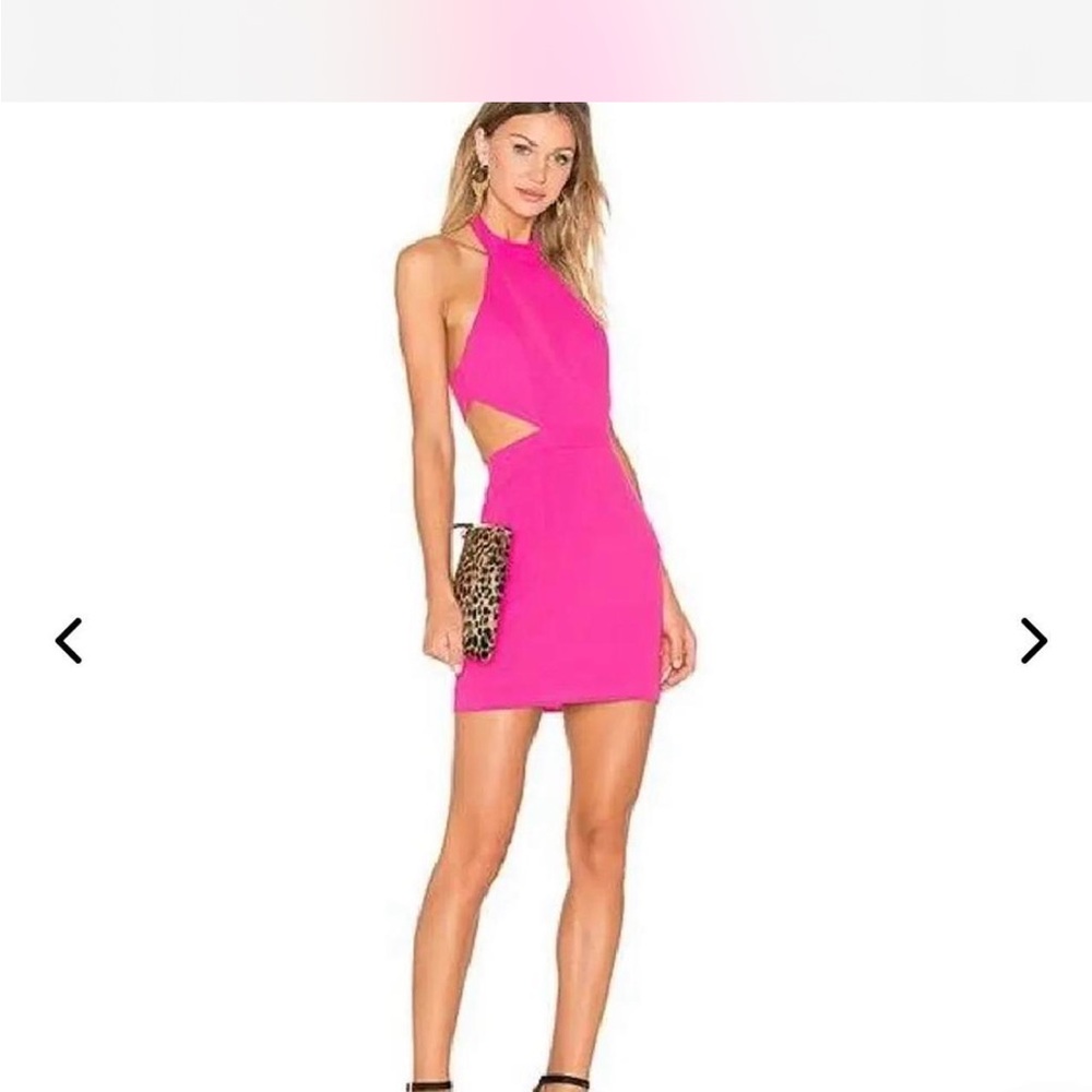 NBD Pink Halter Dress